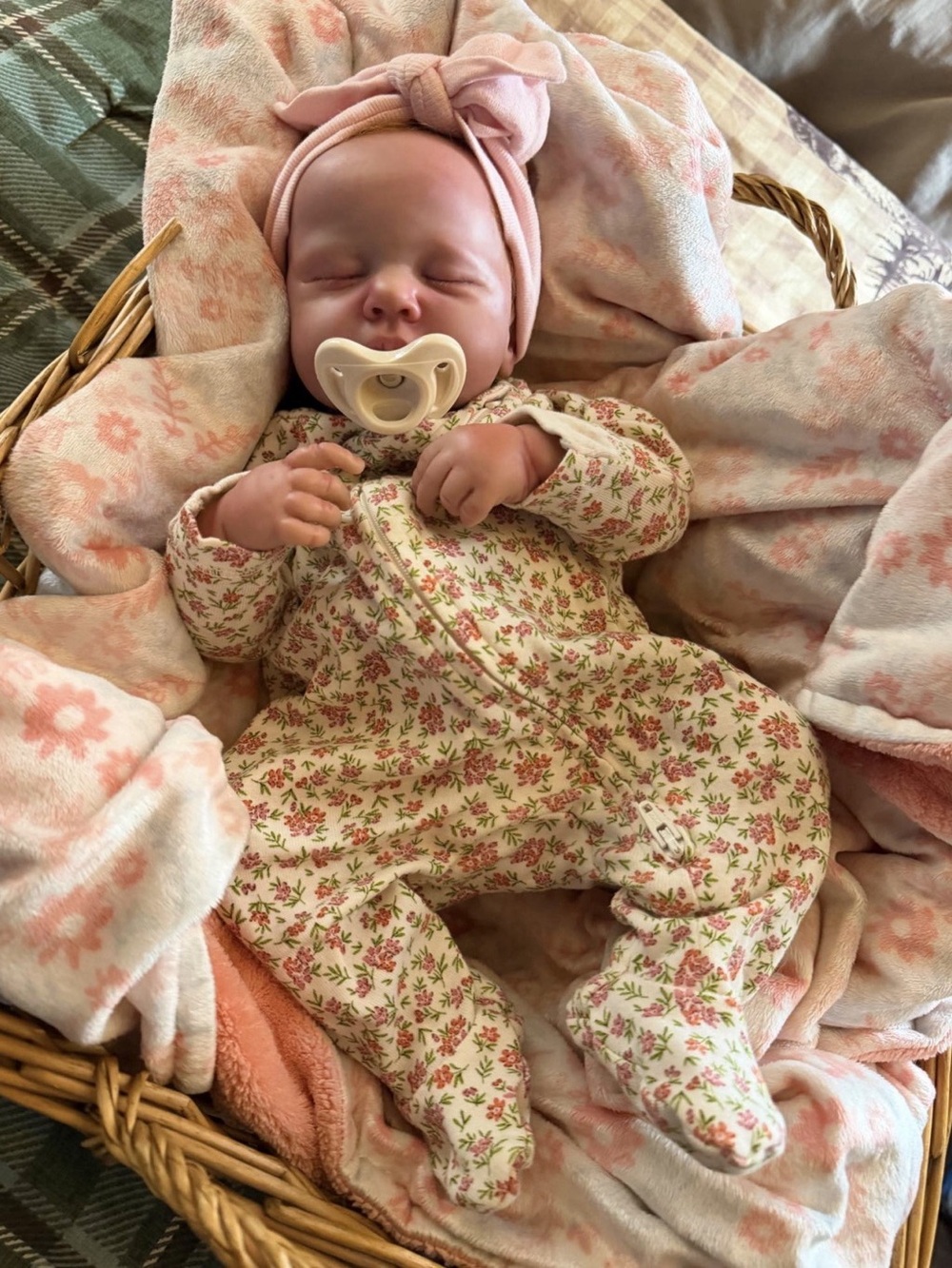 Reborn Baby Doll Floral Outfit